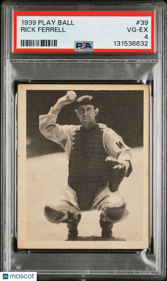 1939 Play Ball Rick Ferrell #39 PSA 4