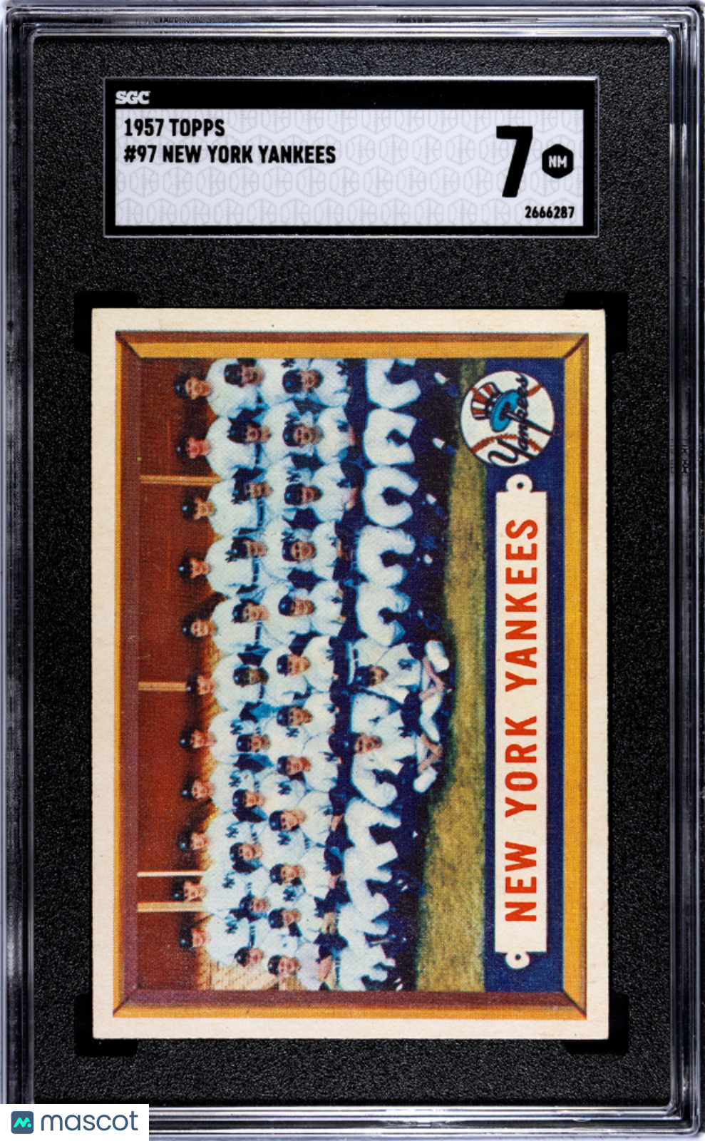 1957 Topps New York Yankees #97 SGC 7