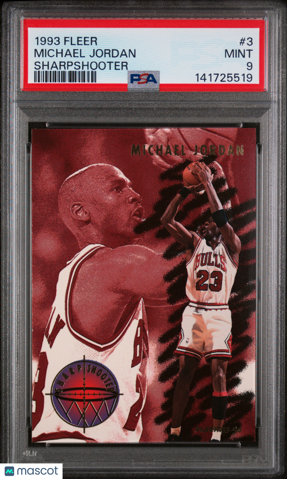 1993 Fleer Sharpshooter Michael Jordan #3 PSA 9