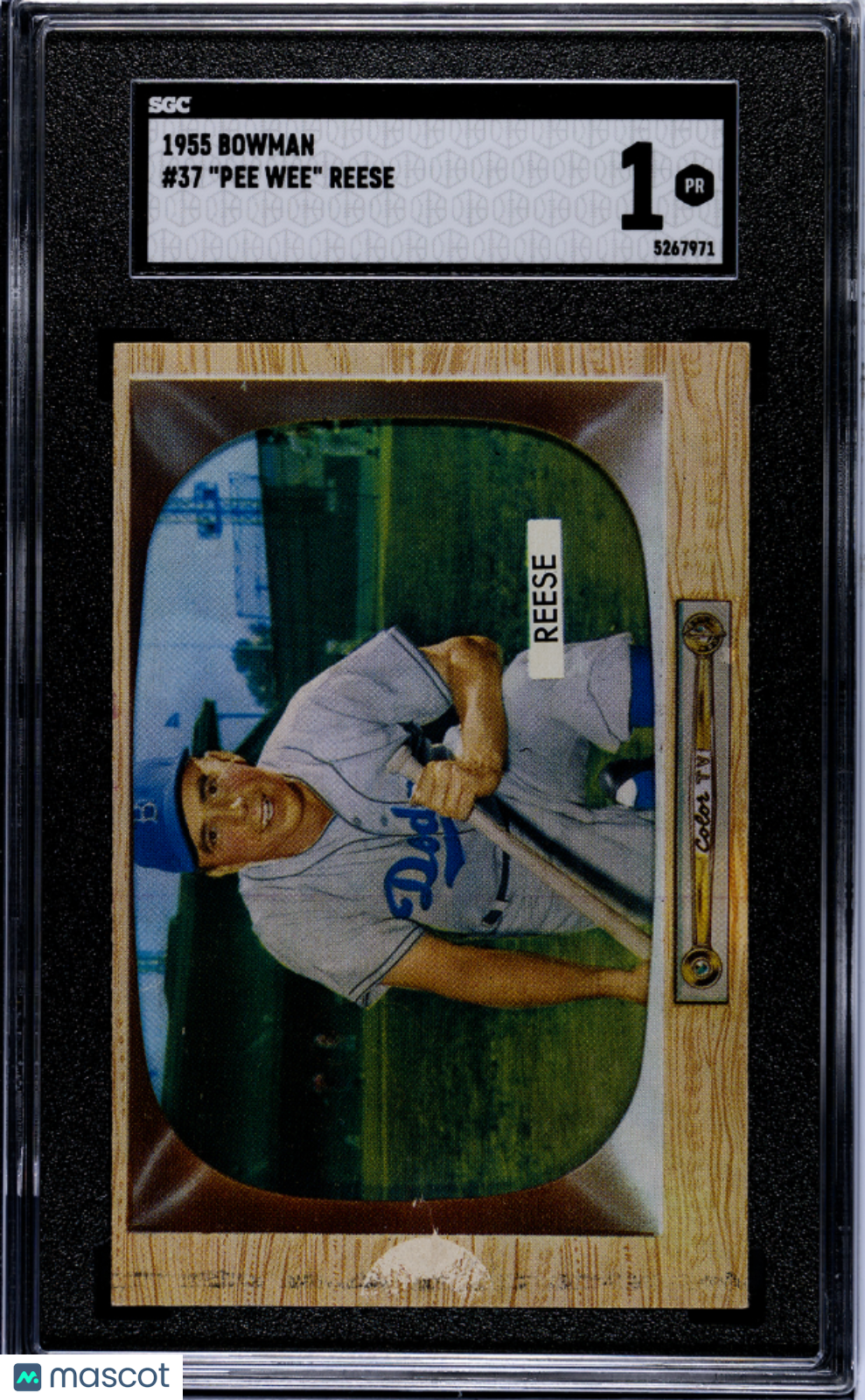 1955 Bowman Pee Wee Reese #37 SGC 1