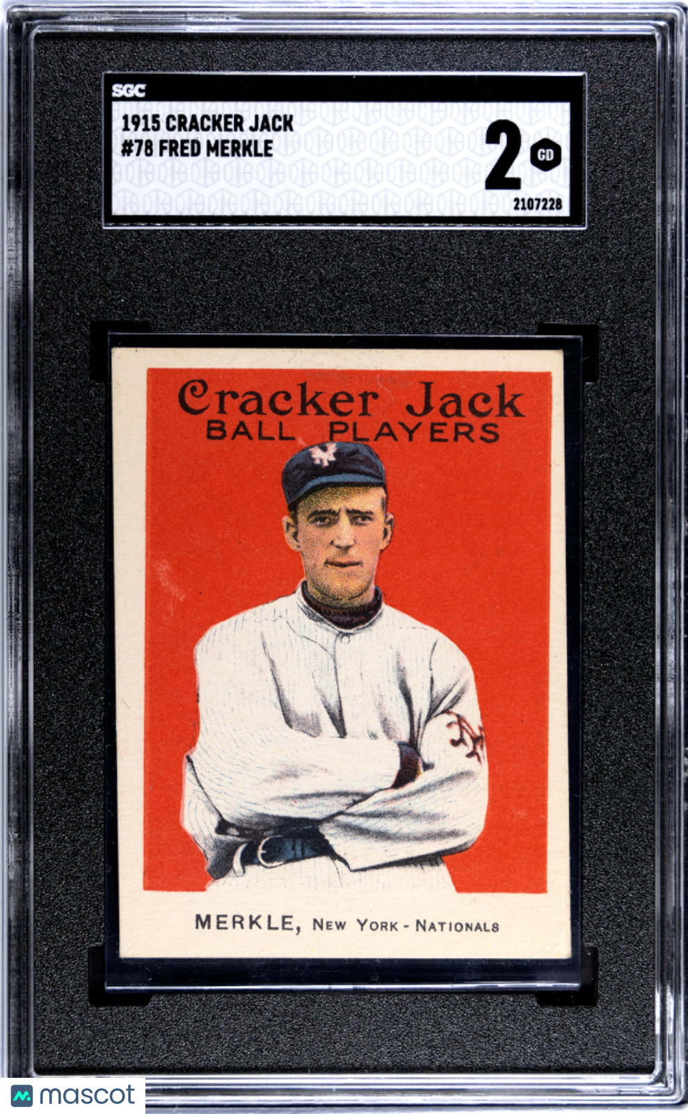 1915 Cracker Jack Fred Merkle #78 SGC 2