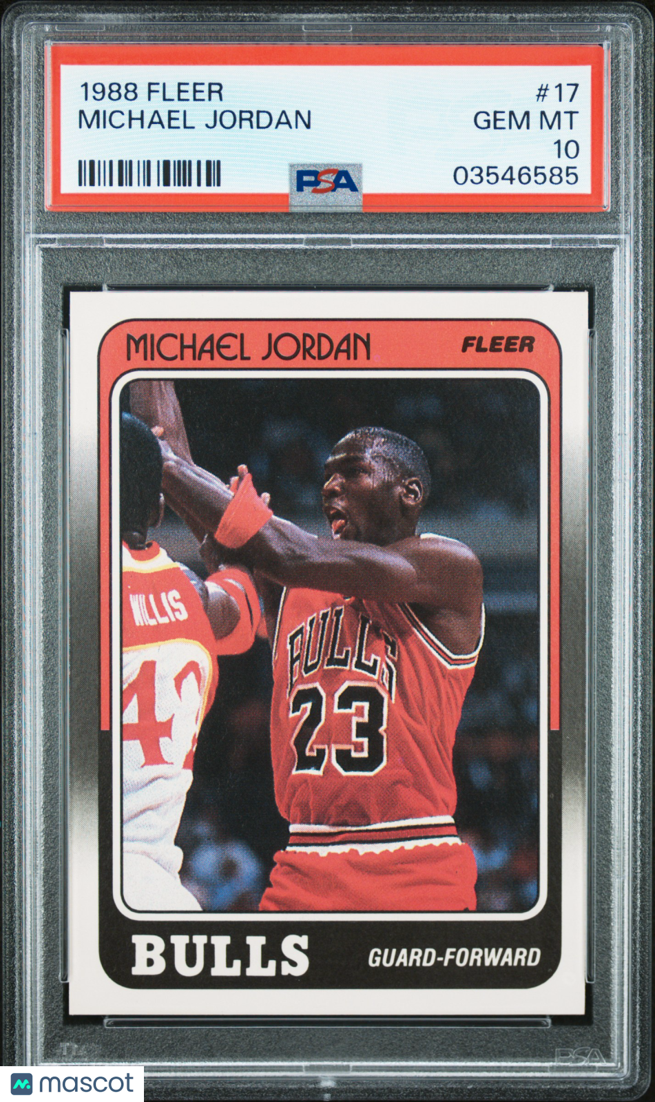 1988 Fleer Michael Jordan #17 PSA 10