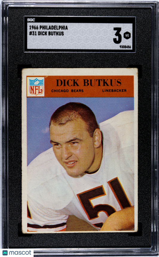 1966 Philadelphia Dick Butkus #31 SGC 3