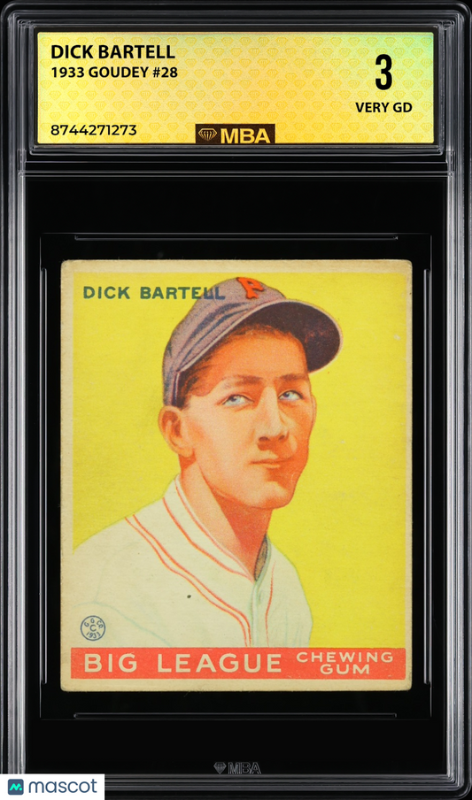 1933 Goudey Dick Bartell #28 MBA 3