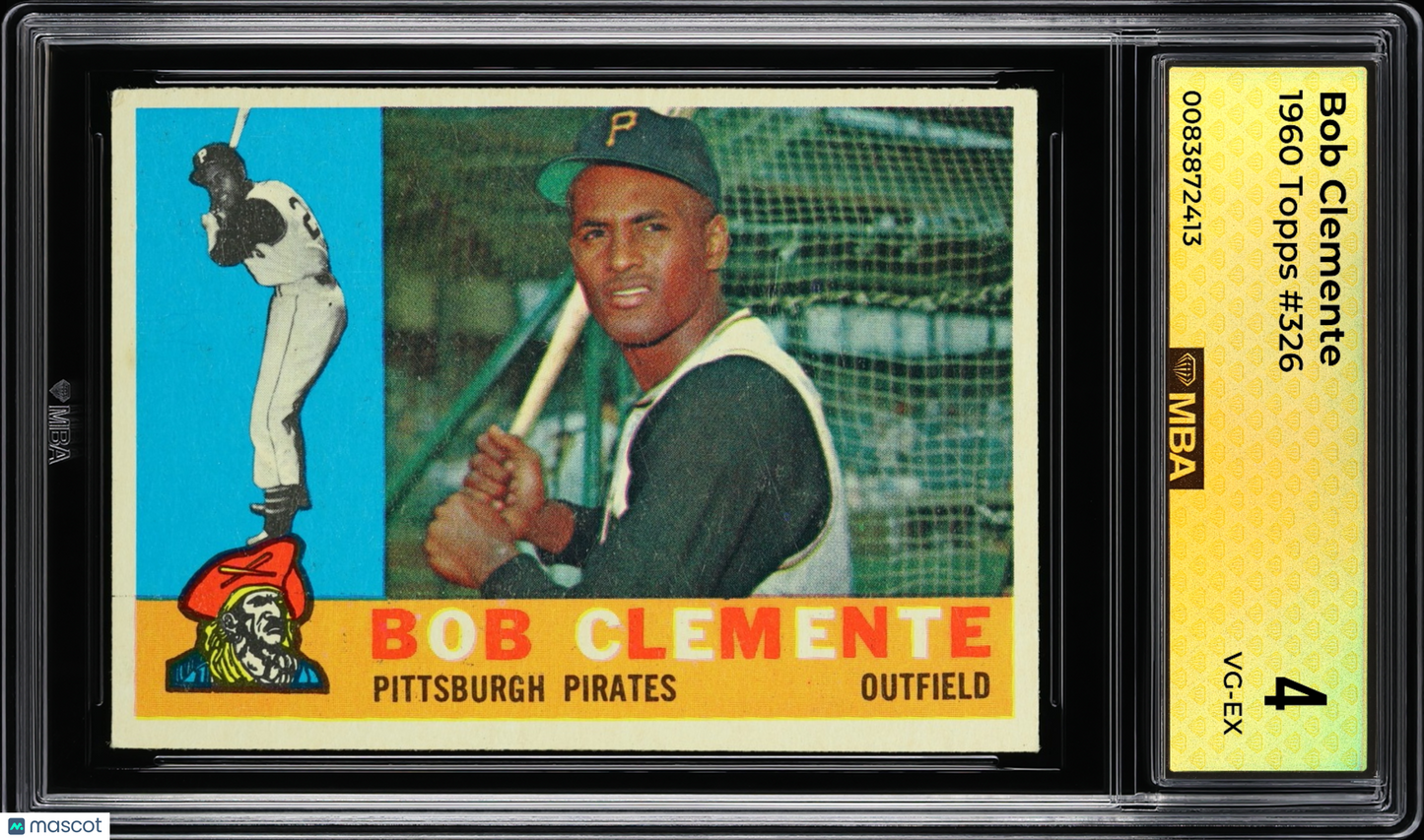 1960 Topps Bob Clemente #326 MBA 4