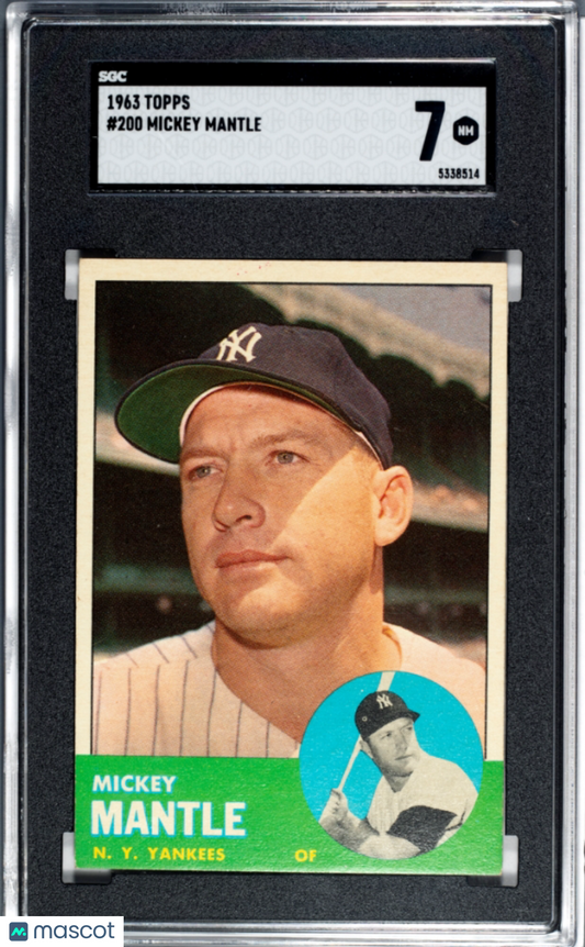 1963 Topps Mickey Mantle #200 SGC 7