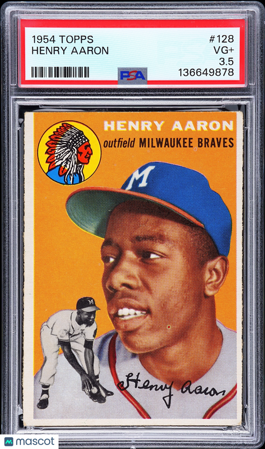 1954 Topps Henry Aaron #128 PSA 3.5