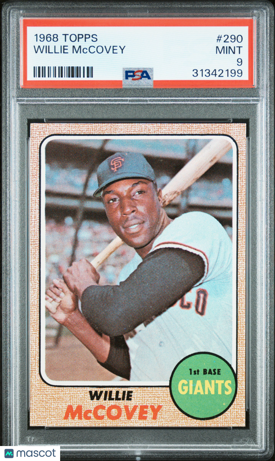 1968 Topps Willie Mccovey #290 PSA 9