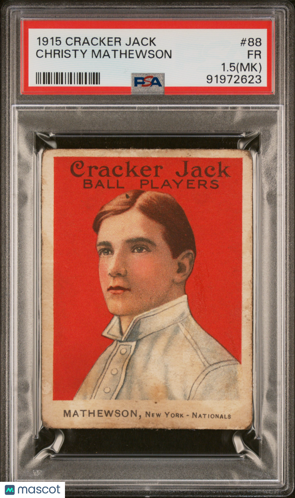 1915 Cracker Jack Christy Mathewson #88 PSA 1.5 MK