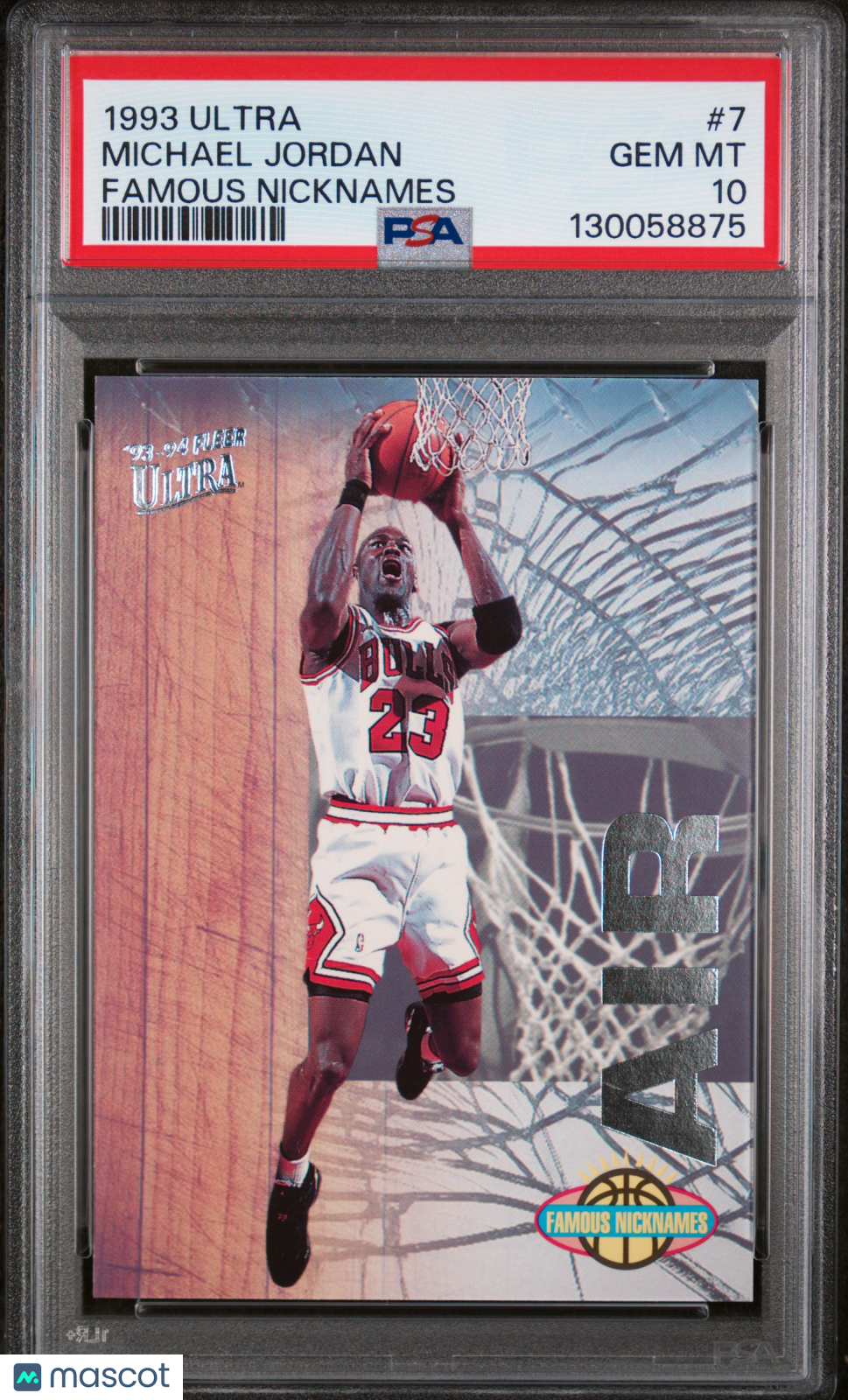 1993 Ultra Famous Nicknames Michael Jordan #7 PSA 10