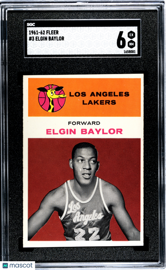 1961 Fleer Elgin Baylor #3 SGC 6