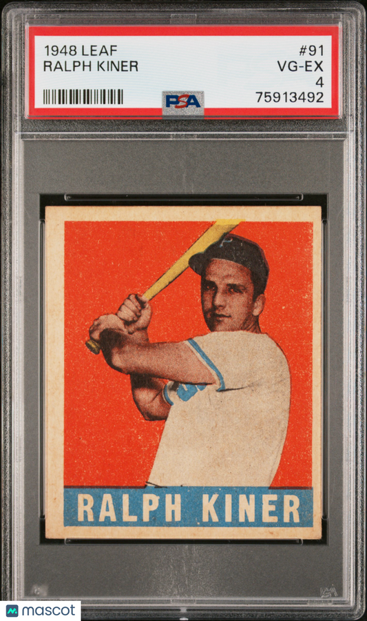 1948 Leaf Ralph Kiner #91 PSA 4