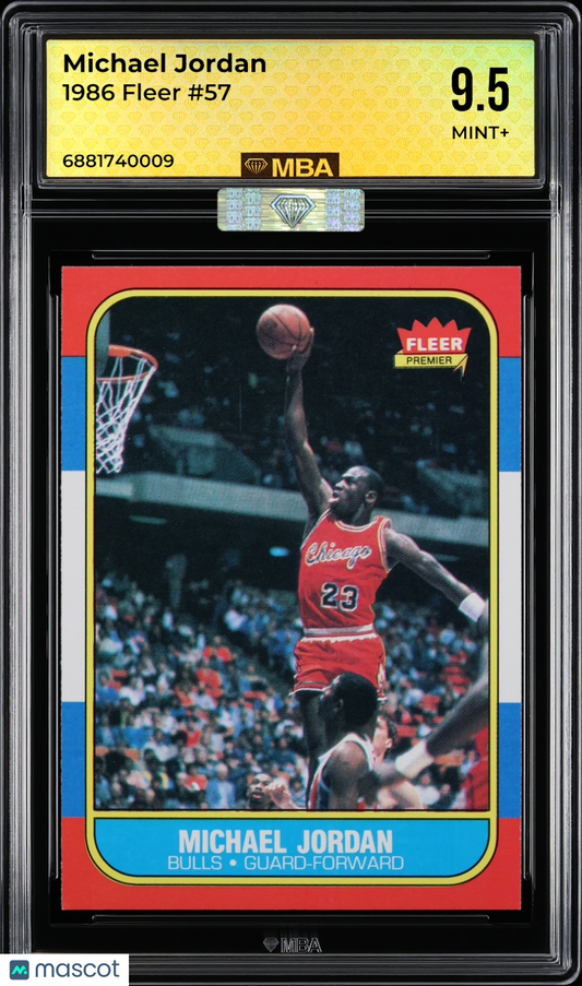 1986 Fleer Michael Jordan #57 MBA 9.5