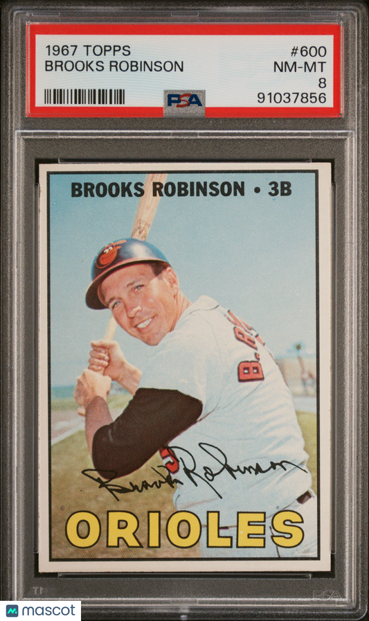 1967 Topps Brooks Robinson #600 PSA 8