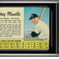 1962 Jell-O Mickey Mantle #5 Hand Cut MBA Authentic