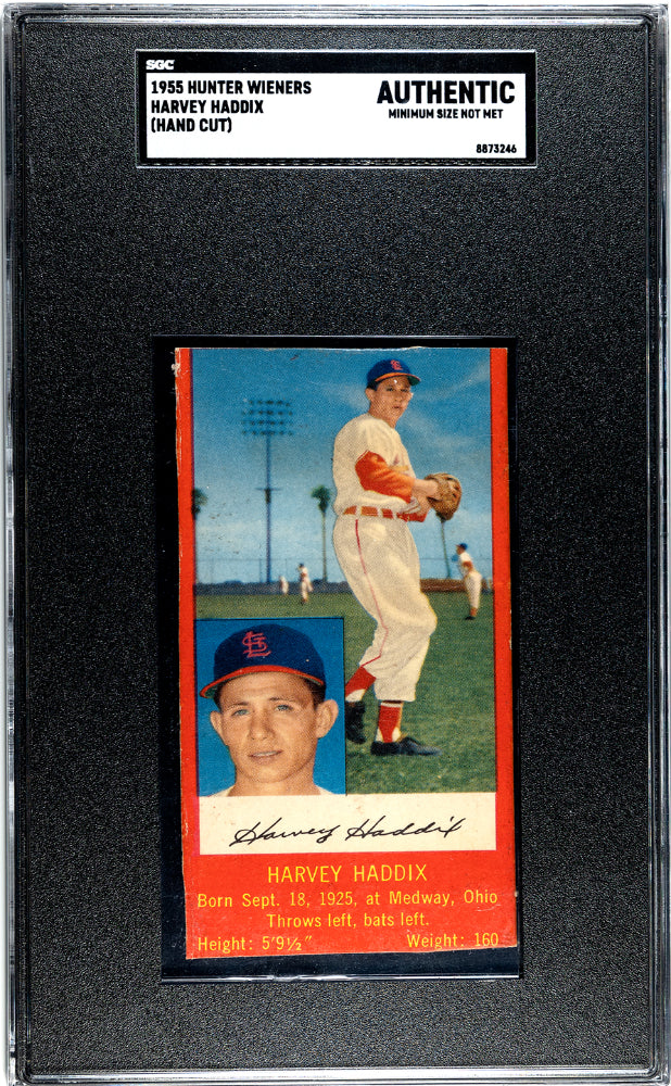 1955 Hunter Wieners Harvey Haddix SGC A