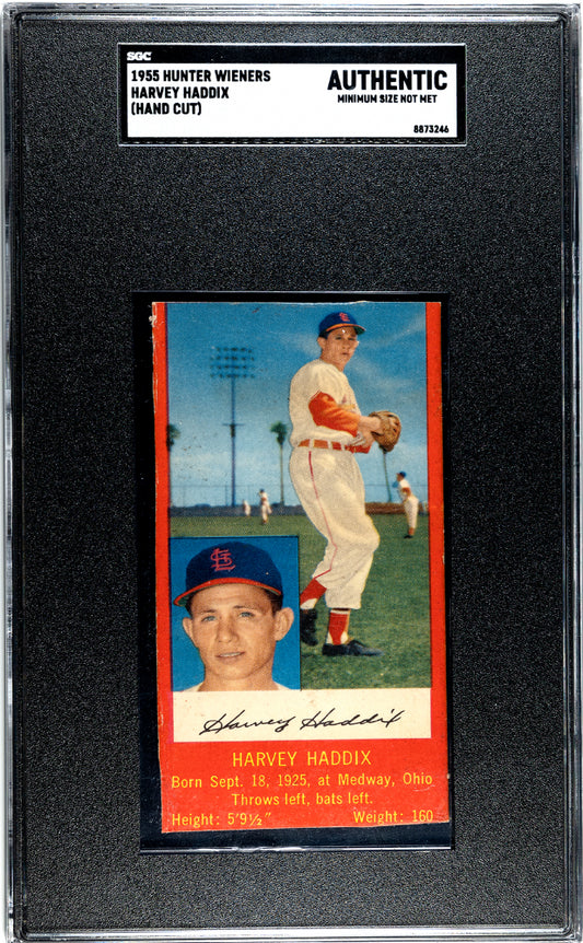 1955 Hunter Wieners Harvey Haddix SGC A