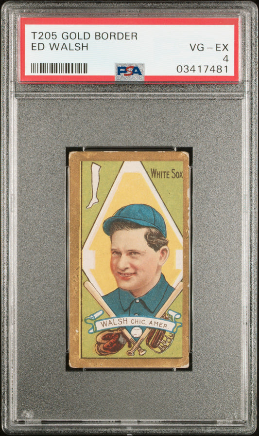 1911 T205 Gold Border Ed Walsh PSA 4