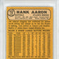1968 TOPPS HANK AARON #110 PSA 7.5