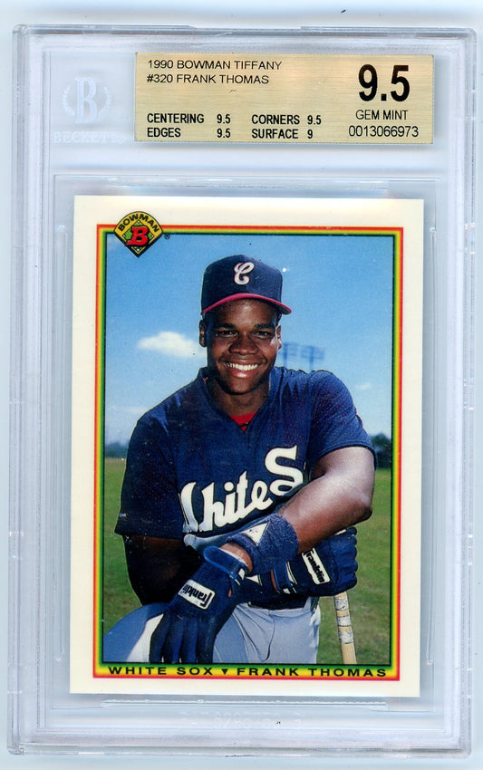 1990 BOWMAN FRANK THOMAS TIFFANY #320 BGS 9.5