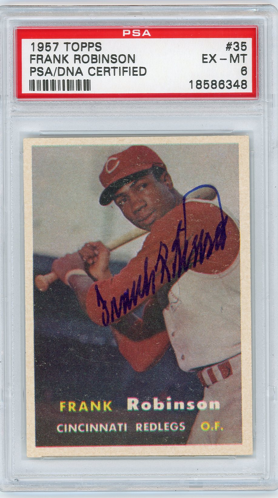 1957 TOPPS FRANK ROBINSON #35 PSA/DNA 6