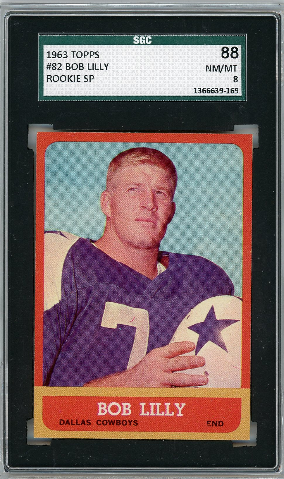 1963 Topps Bob Lilly #82 SGC 8