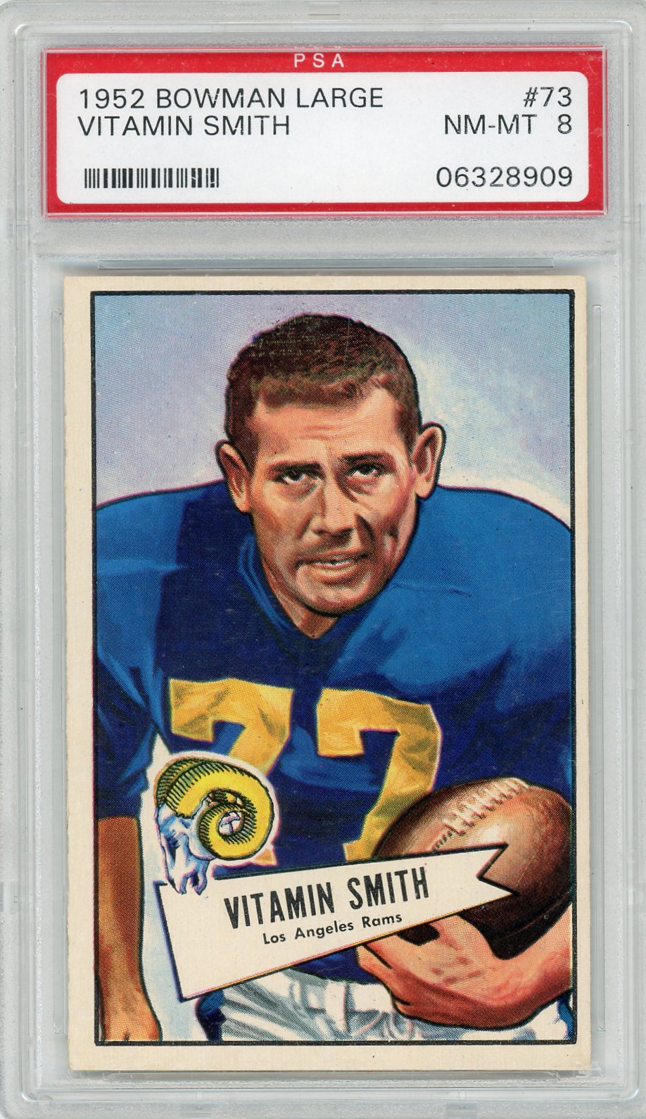 1952 Bowman Large Vitamin Smith #73 Psa 8