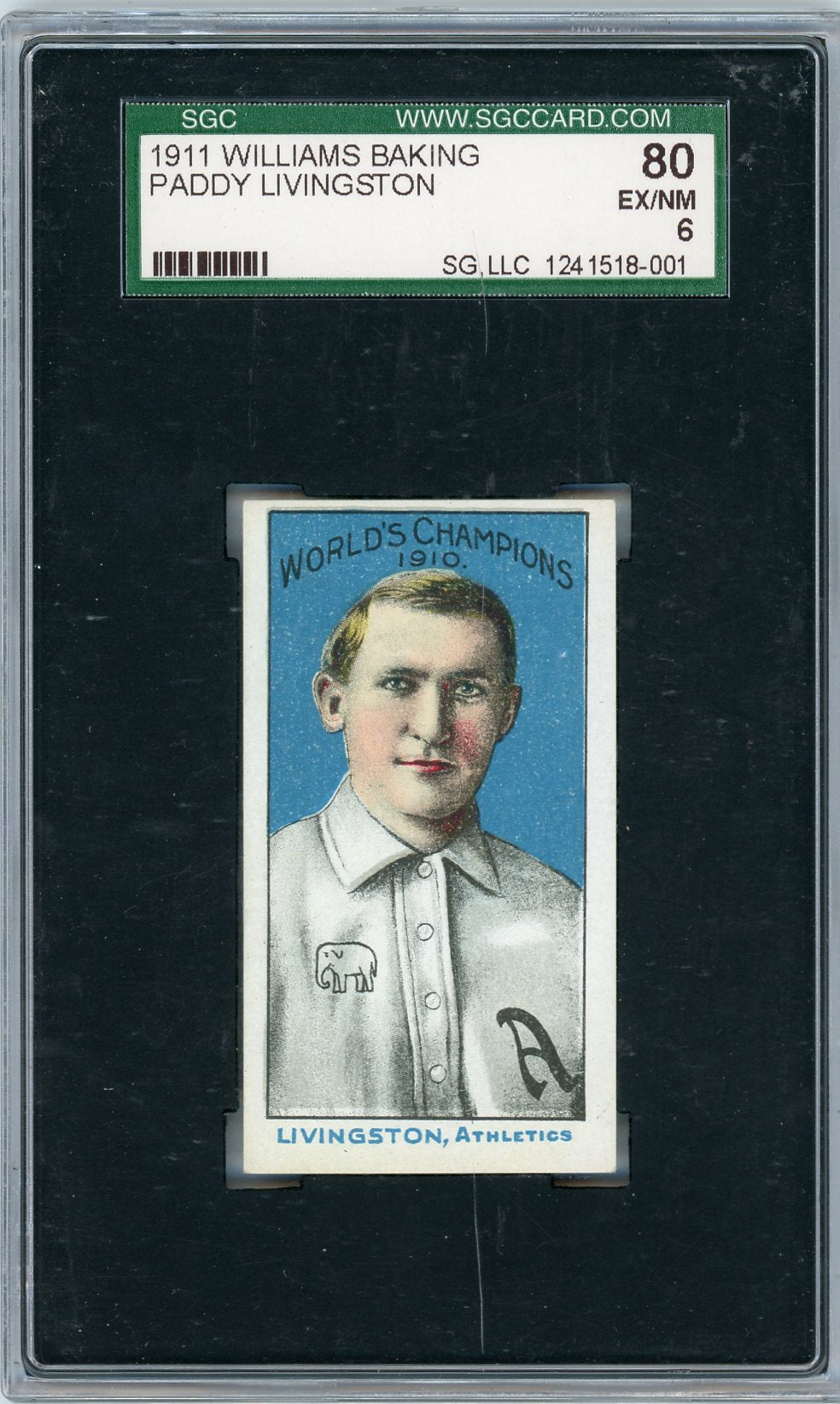 1911 PADDY LIVINGSTON WILLIAMS BAKING SGC 6