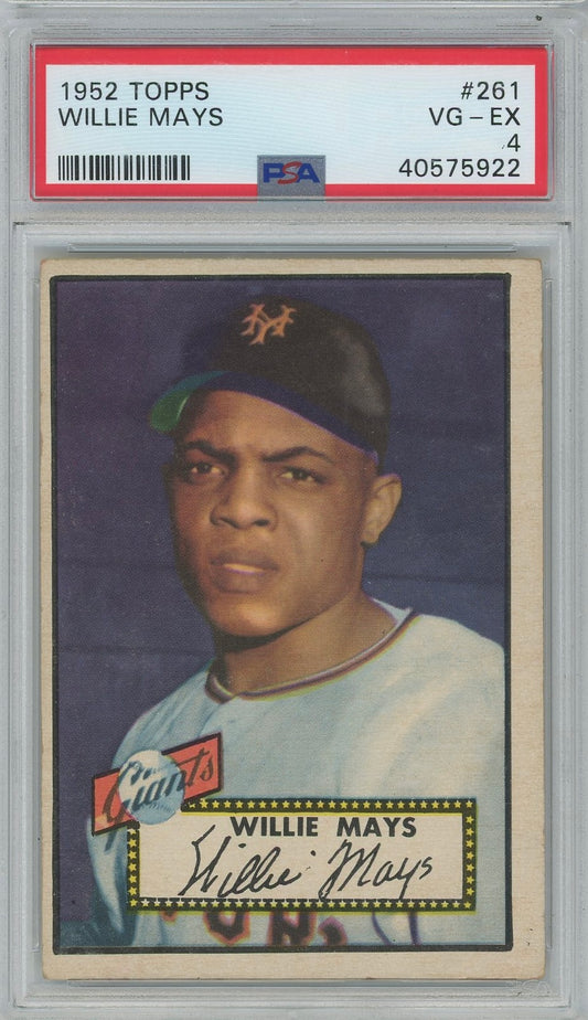1952 Topps #261 Willie Mays PSA 4