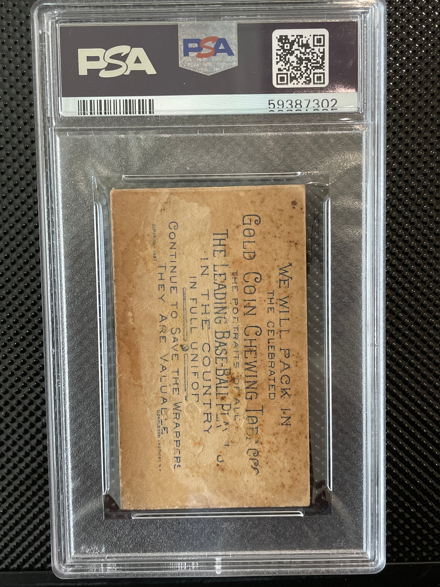 1887 N284 Gold Coin Dave Orr #  Psa 1