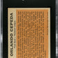 1962 Topps Orlando Cepeda #390 All-star Sgc 9