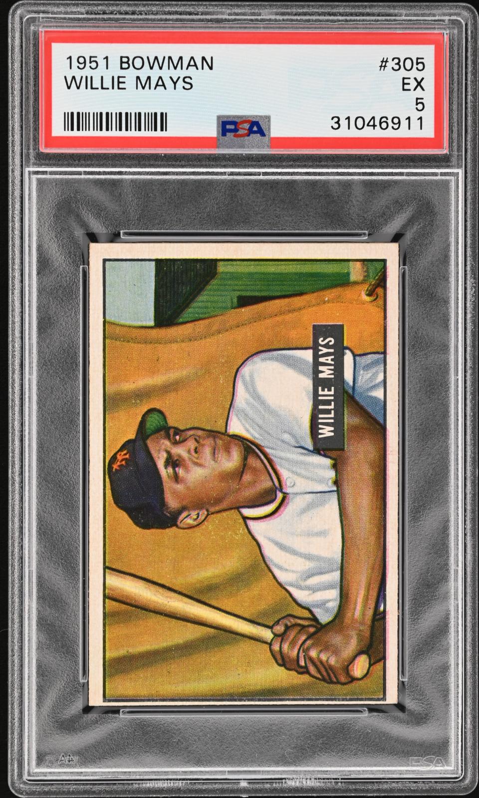 1951 Bowman Willie Mays #305  Psa 5