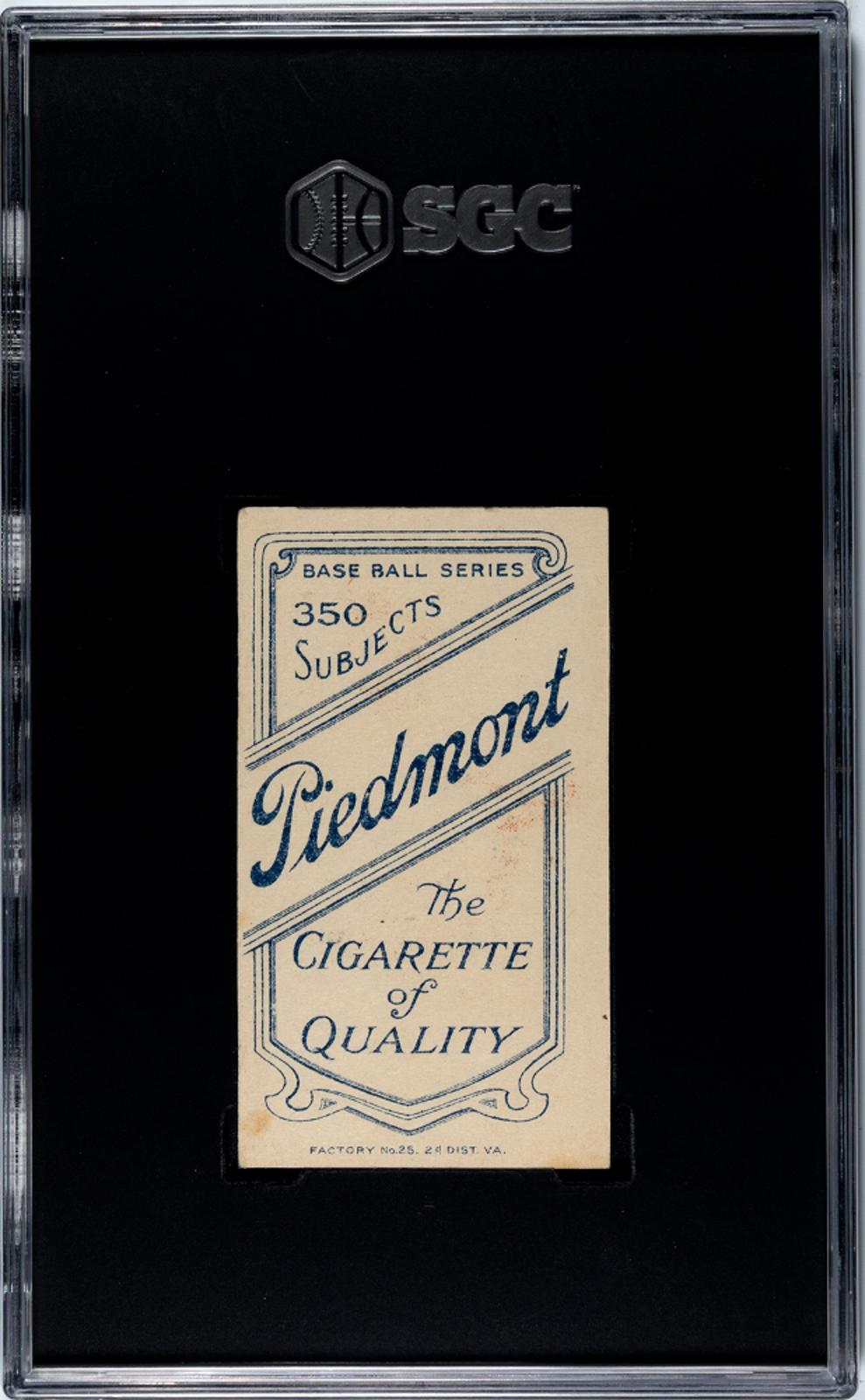 1910 Piedmont Cigarettes (t206) Art Fletcher #  Sgc 6