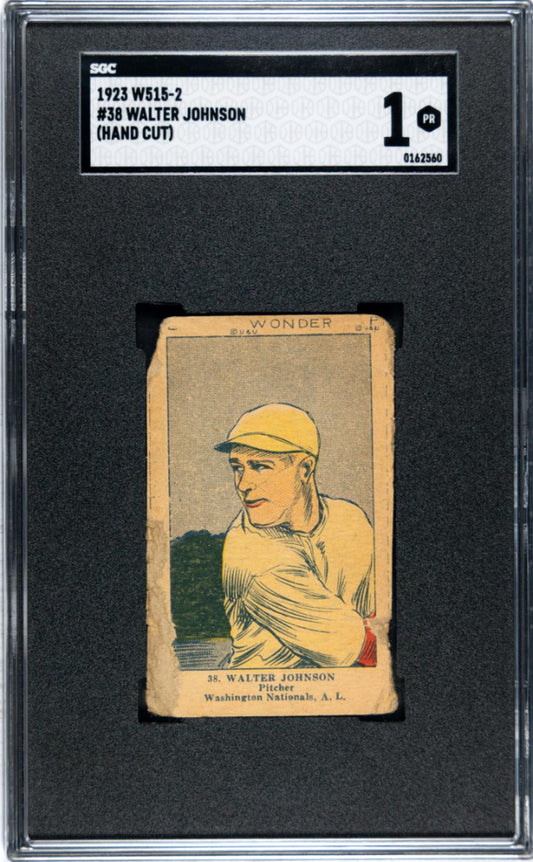 1923 W515-2 Walter Johnson #38  Sgc 1