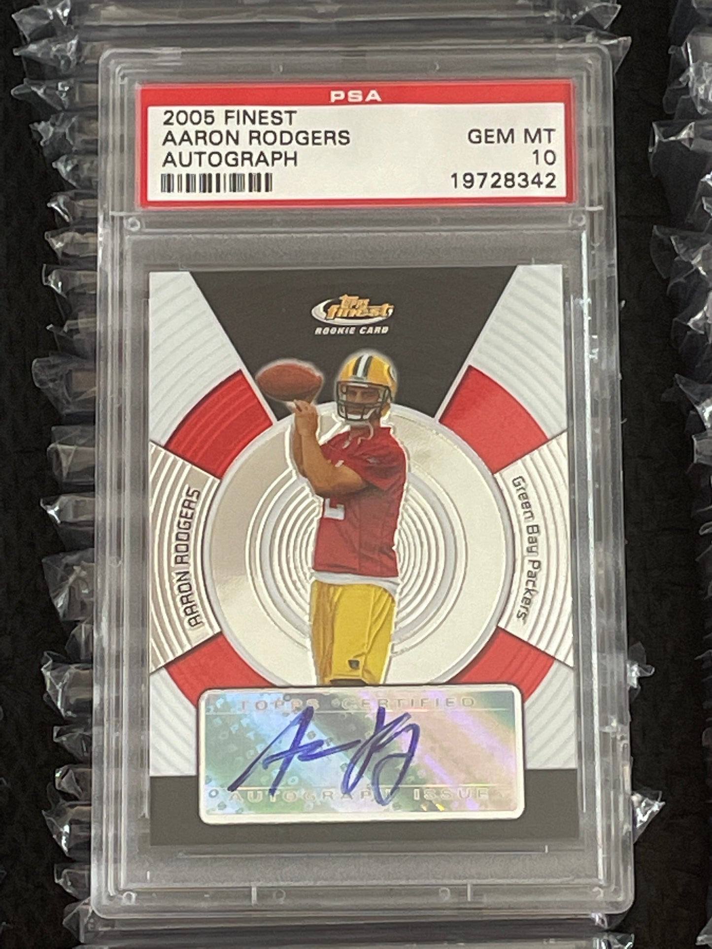 2005 Finest Aaron Rodgers # Autograph Psa 10