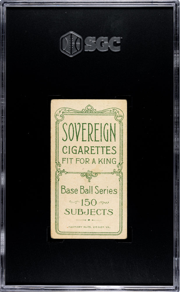 1909 sovereign cigarettes (t206) jack chesbro sgc 2.5