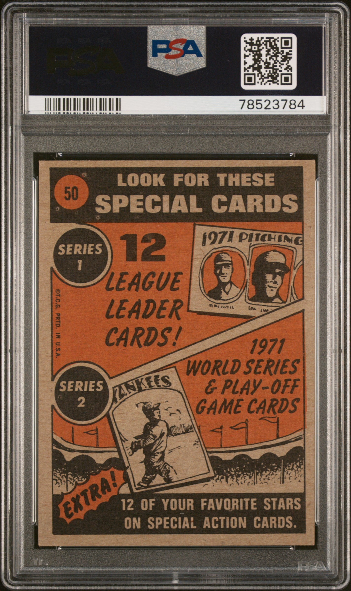 1972 Topps Willie Mays #50 Psa 4 In Action