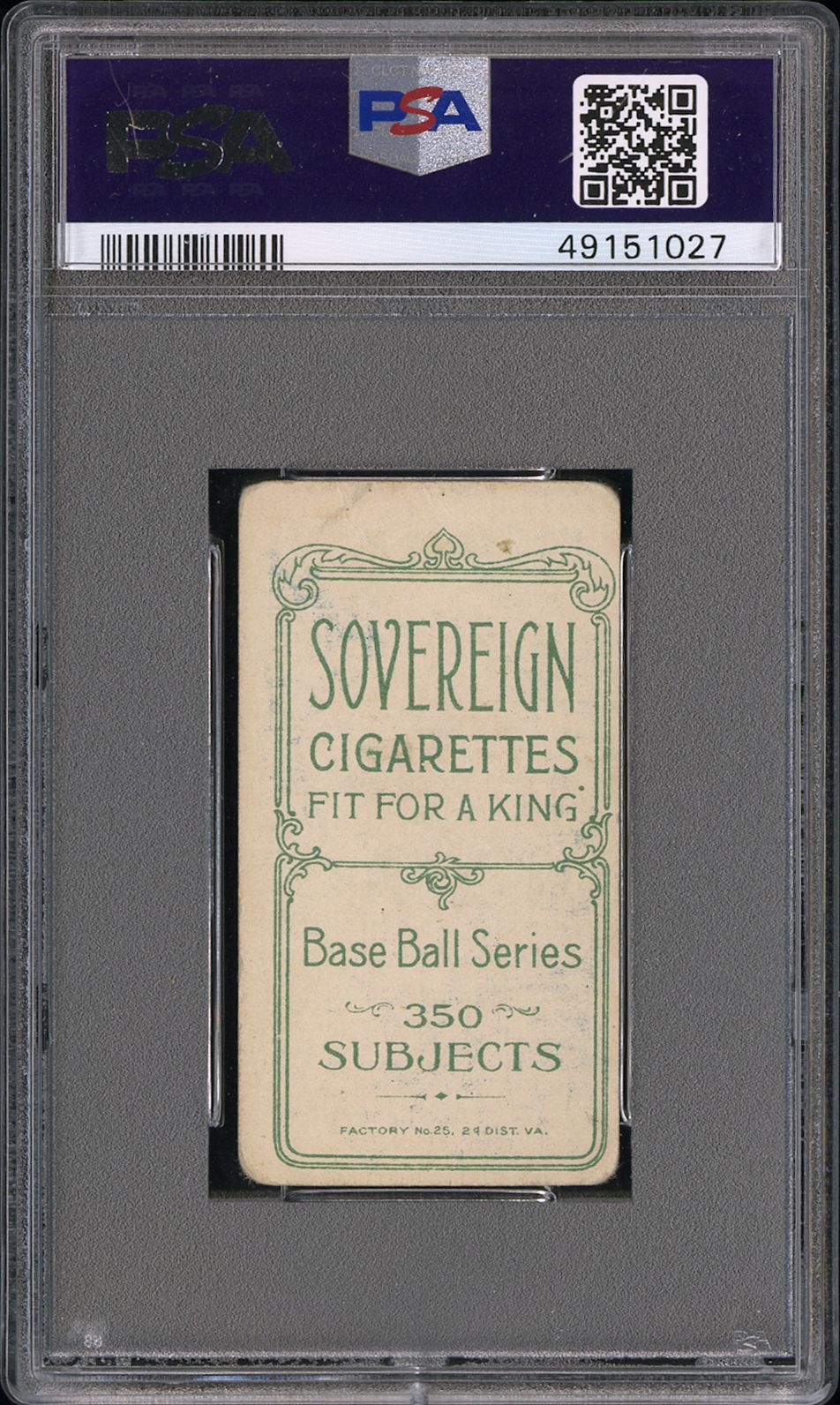 1909-11 T206 Sovereign 350  Cy Young   Psa 2