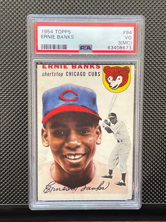 1954 Topps  Ernie Banks #94 Mc Psa 3