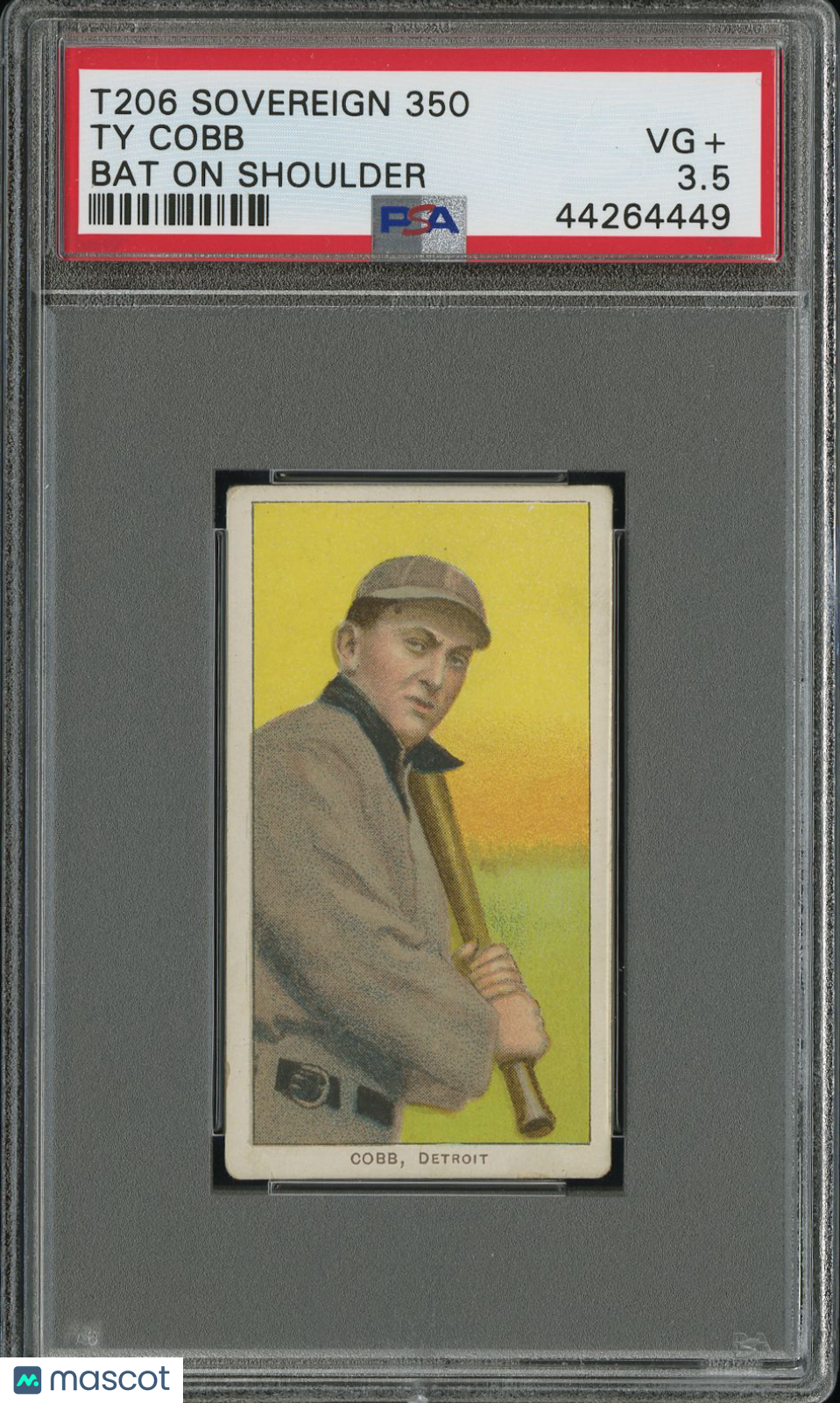 1909-11 T206 Sovereign 350 Ty Cobb PSA 3.5