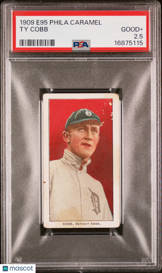 1909 E95 Philadelphia Caramel Ty Cobb PSA 2.5