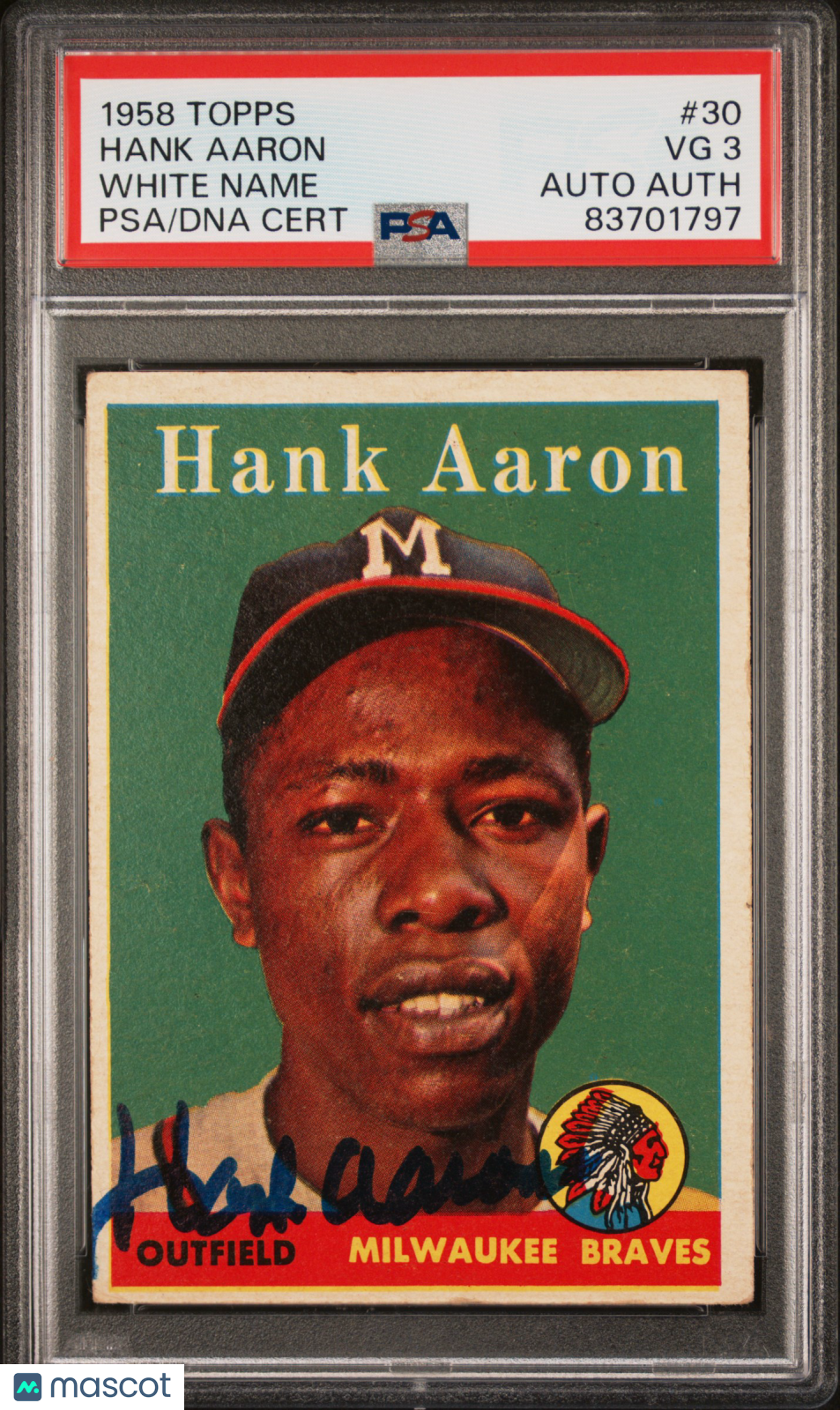 1958 Topps Hank Aaron #30 PSA 3