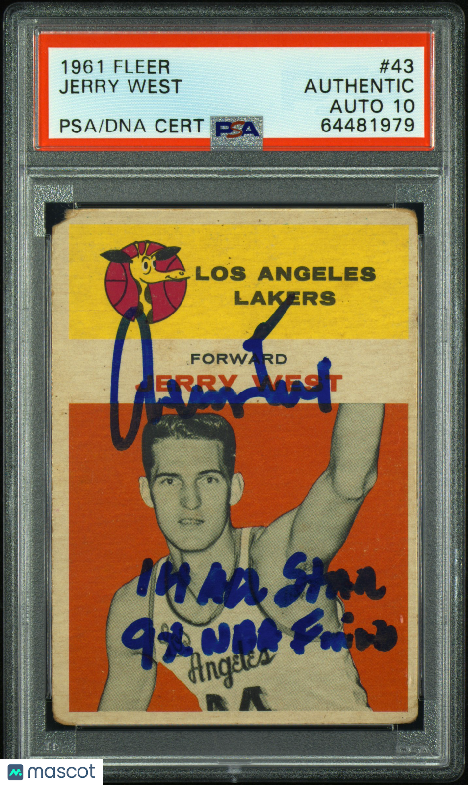 1961 Fleer Jerry West #43 PSA A