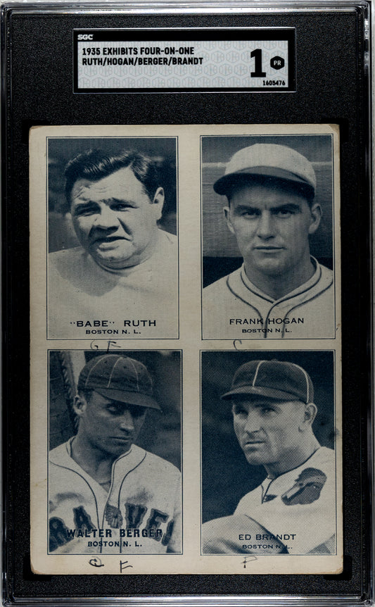 1935 Exhibits Four-on-one Ruth/hogan/berger/brandt Sgc 1