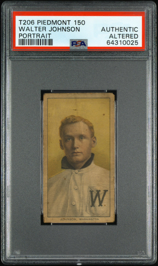 1909-11 T206 Piedmont 150 Walter Johnson Portrait Psa A