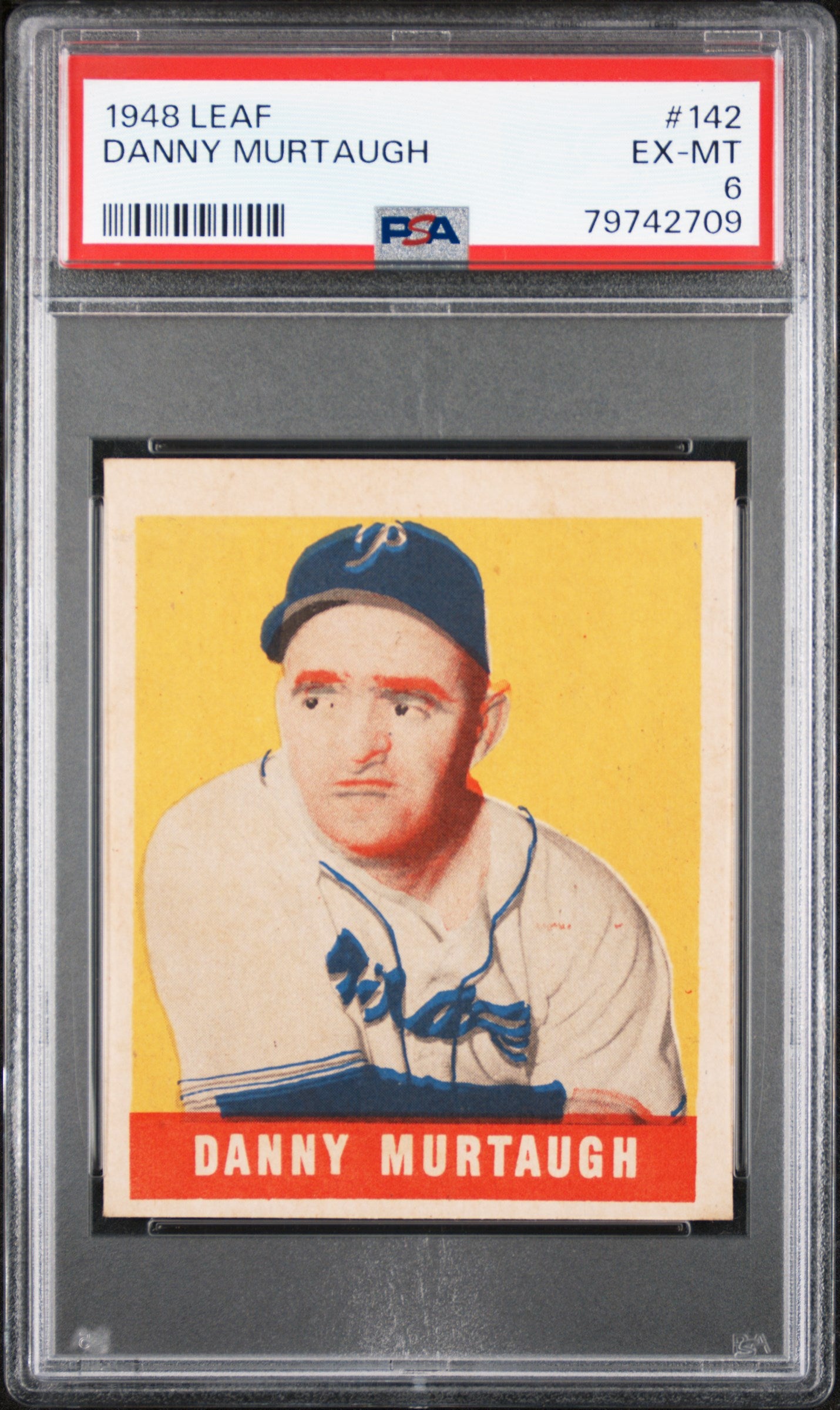 1948 Leaf Danny Murtaugh #142 Psa 6