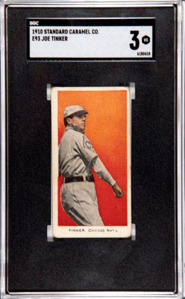 1910 Standard Caramel Co. (e93) Joe Tinker Sgc 3