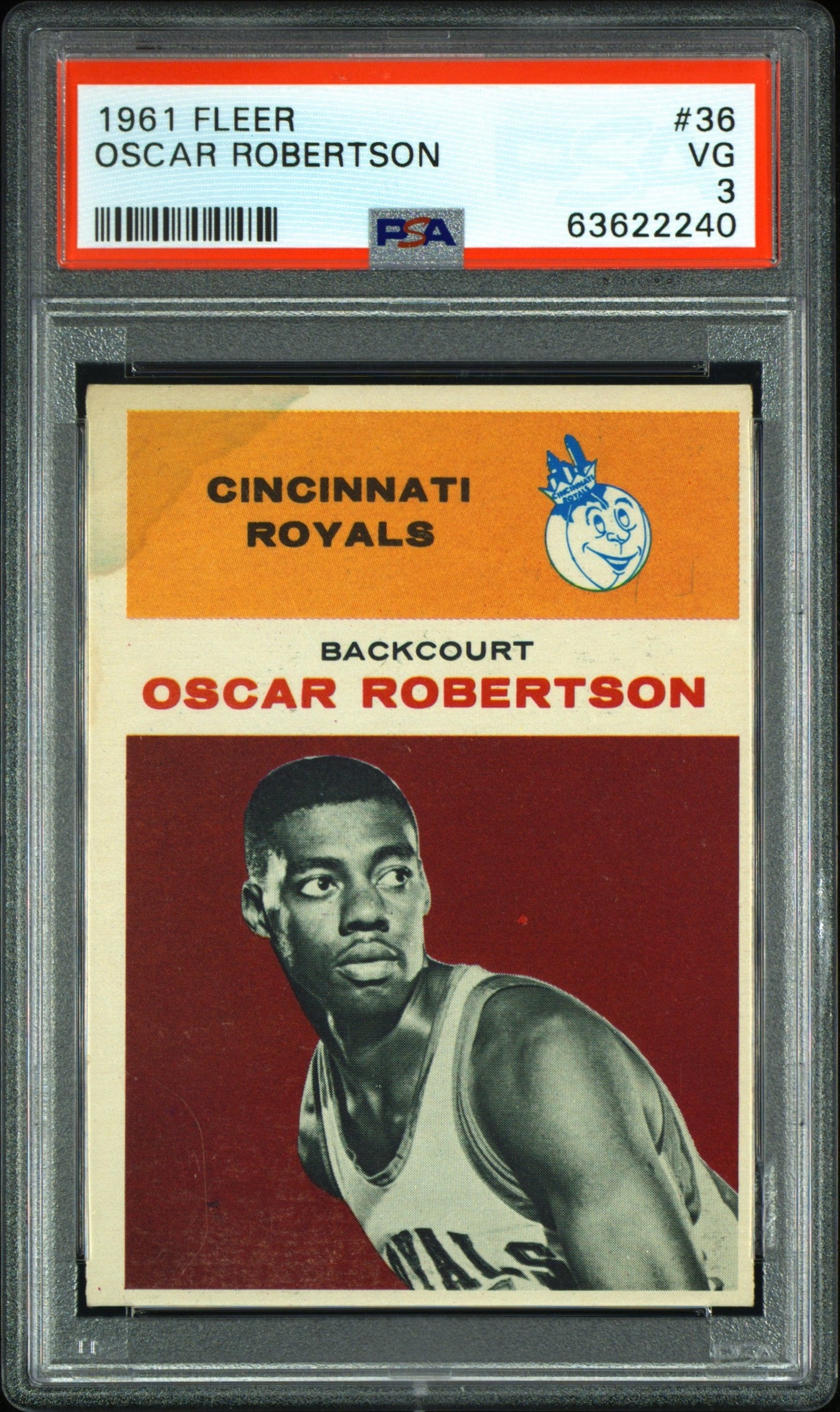 1961 Fleer Oscar Robertson #36 Psa 3