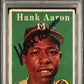 1958 Topps Hank Aaron #30 White Name Psa 3