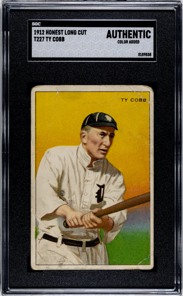 1912 Honest Long Cut Tobacco Ty Cobb #t227 Sgc A